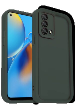 Oppo A74 4G Kılıf Viera Silikon - Koyu Yeşil-(5796)