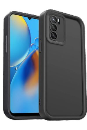 Oppo A16 Kılıf Viera Silikon - Siyah-(5796)