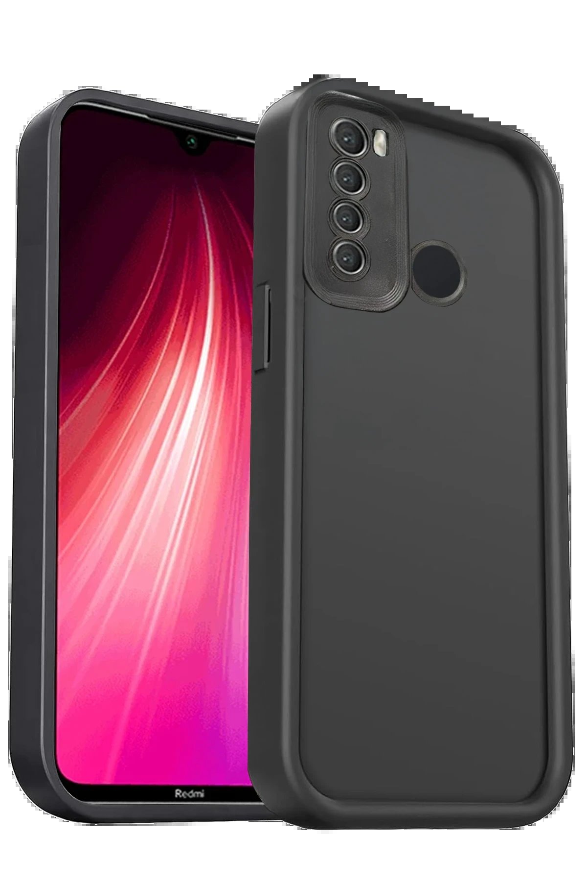Xiaomi Redmi Note 8 Kılıf Viera Silikon - Siyah-(5796)