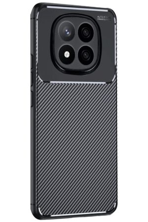 Xiaomi Redmi Note 14 Pro Plus Kılıf Auto Focus Karbon Kapak - Siyah-(5796)