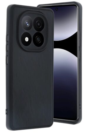 Xiaomi Redmi Note 14 Pro 5G Kılıf Aras Deri Kapak - Siyah-(5796)