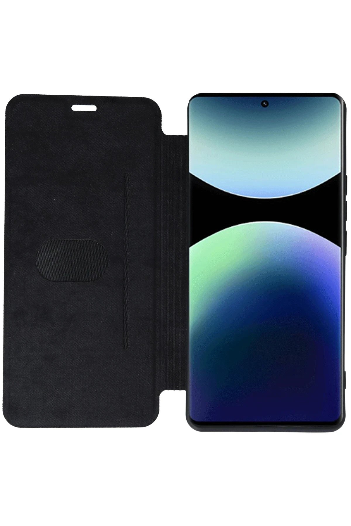 Xiaomi Redmi Note 14 Pro 5G Kılıf Flip Cover - Koyu Yeşil-(5796) - Görsel 2
