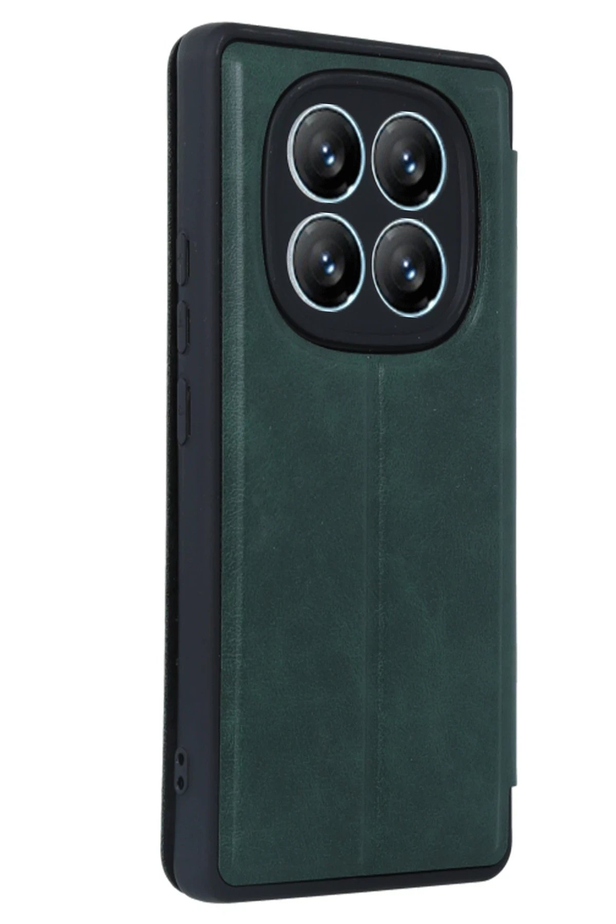 Xiaomi Redmi Note 14 Pro 5G Kılıf Flip Cover - Koyu Yeşil-(5796) - Görsel 3