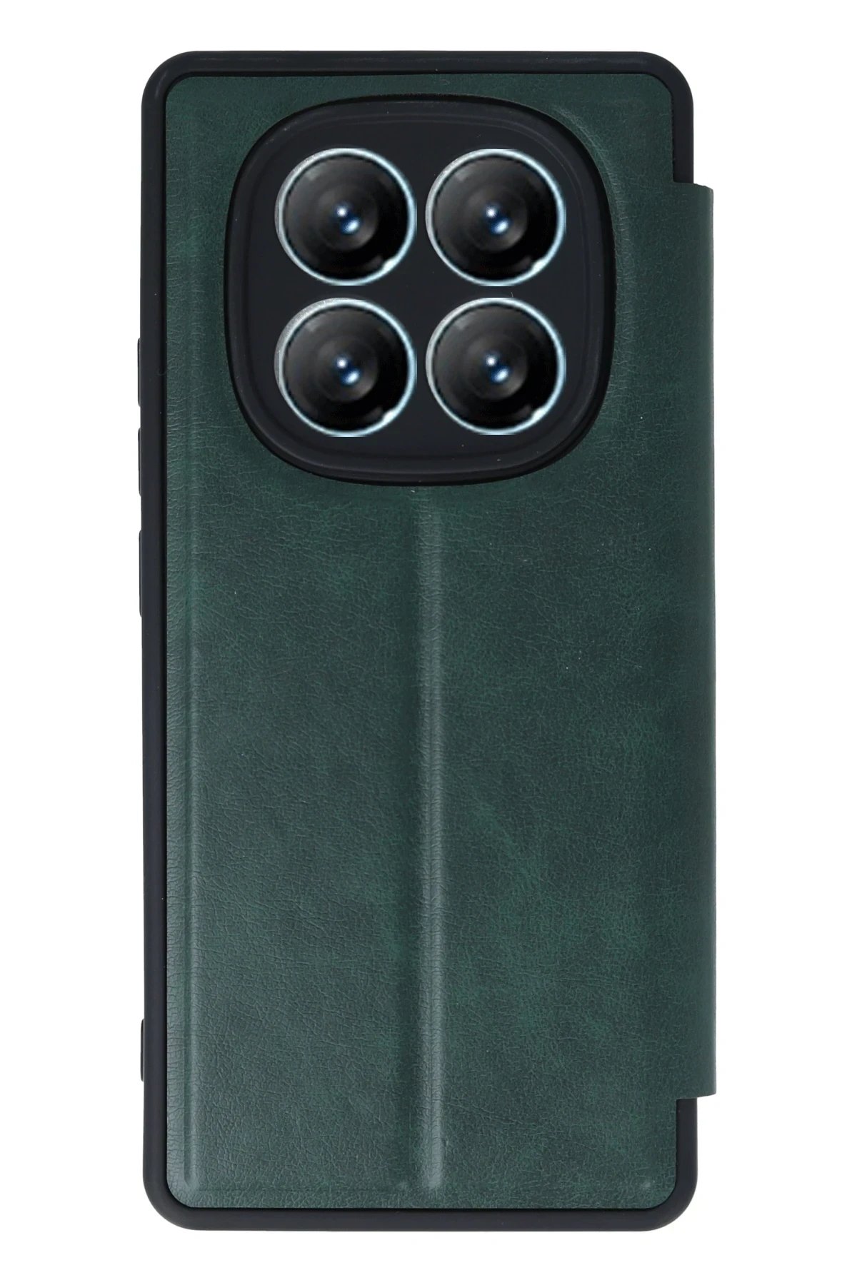 Xiaomi Redmi Note 14 Pro 5G Kılıf Flip Cover - Koyu Yeşil-(5796) - Görsel 4