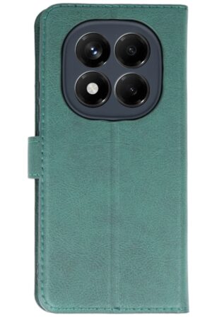 Xiaomi Redmi Note 14 Pro 5G Kılıf Trend S Plus Kapaklı Kılıf - Yeşil-(5796)