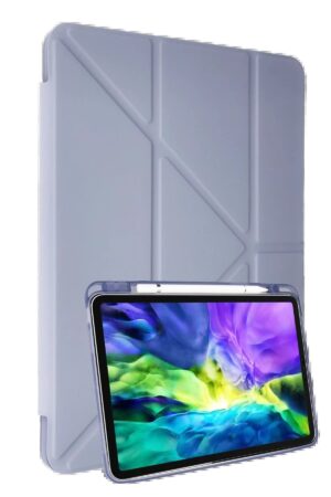 Samsung Galaxy P610 Tab S6 Lite 10.4 Kılıf Kalemlikli Mars Tablet Kılıfı - Açık Mor-(5796)