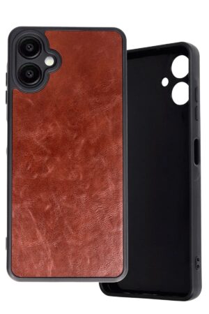 Samsung Galaxy A06 Kılıf Aras Deri Kapak - Bordo-(5796)