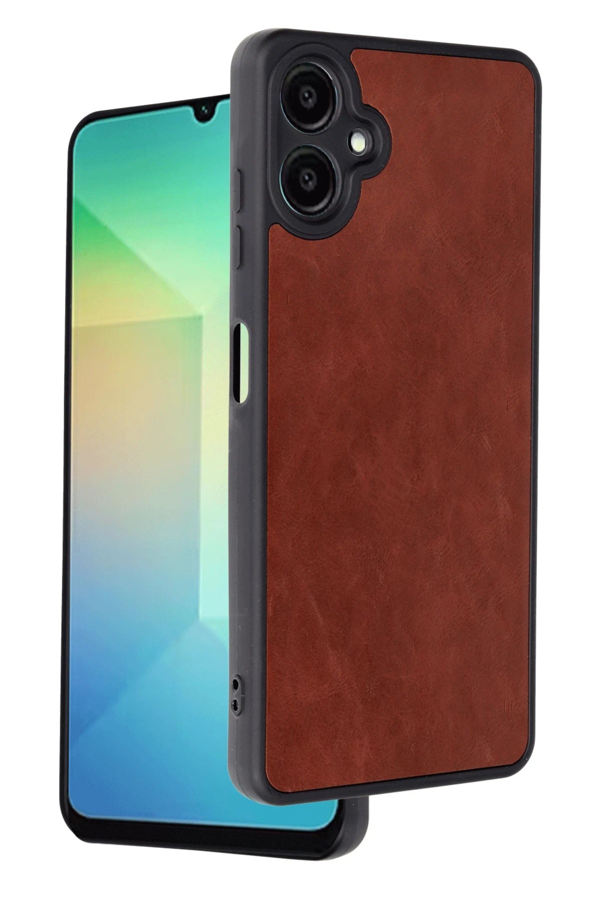 Samsung Galaxy A06 Kılıf Aras Deri Kapak - Bordo-(5796) - Görsel 3