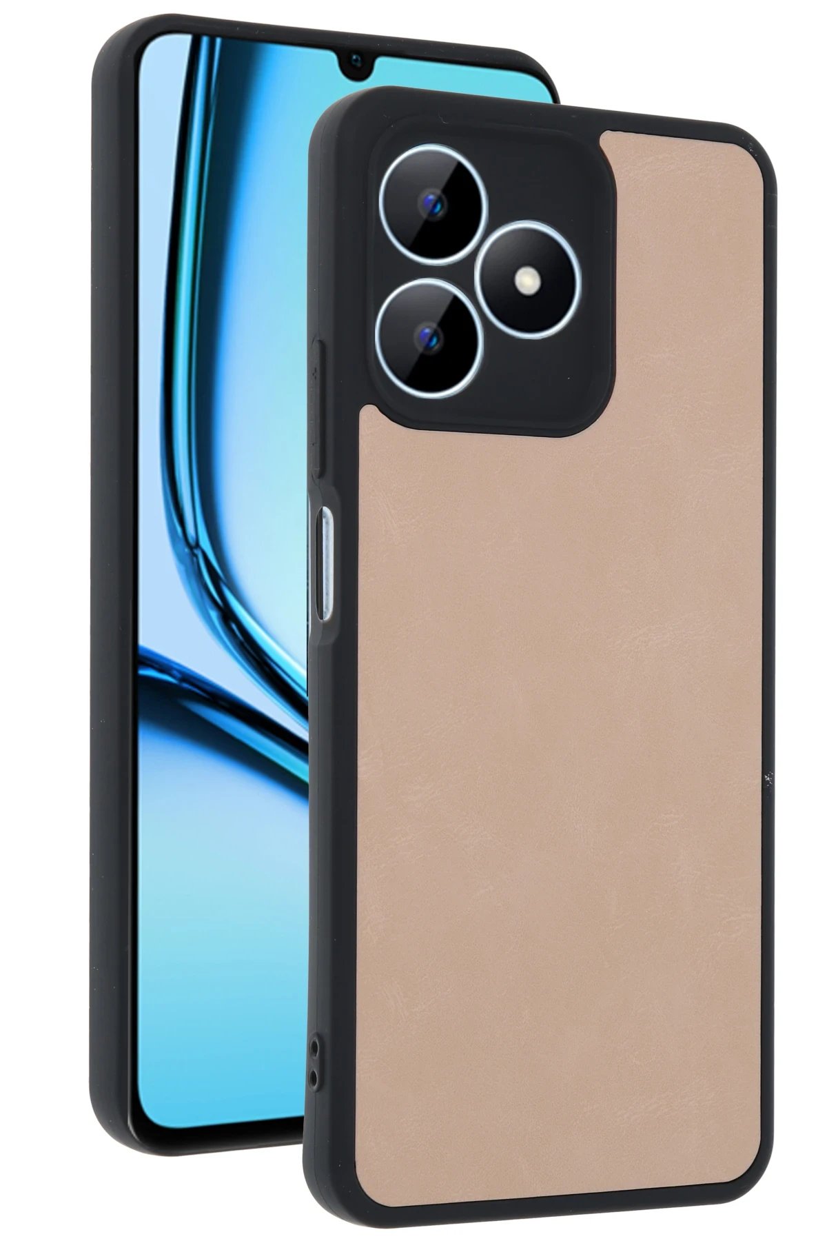 Realme Note 50 4G Kılıf Aras Deri Kapak - Pudra-(5796) - Görsel 3