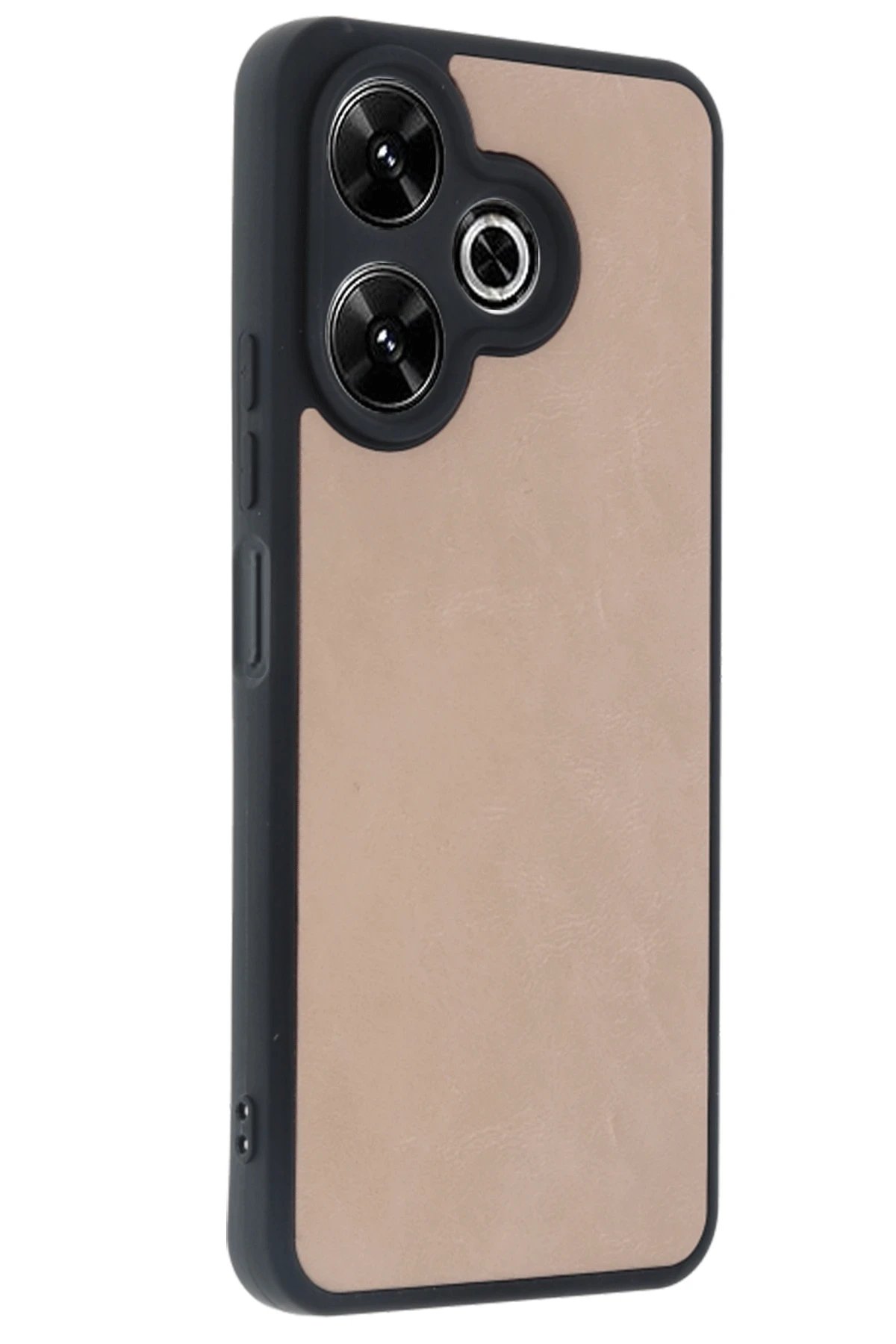 Xiaomi Redmi 13 4G Kılıf Aras Deri Kapak - Pudra-(5796) - Görsel 2