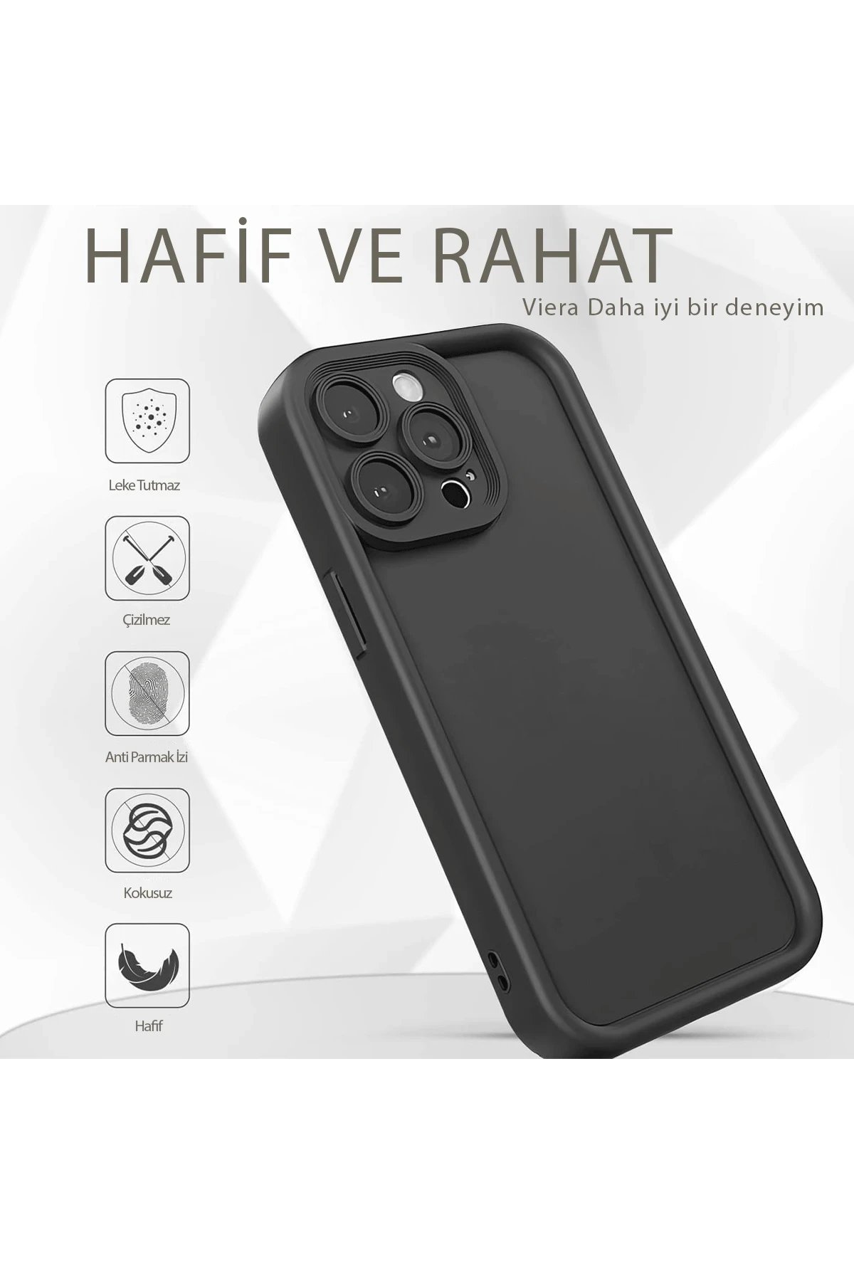 iPhone 11 Kılıf Viera Silikon - Kahverengi-(5796) - Görsel 3