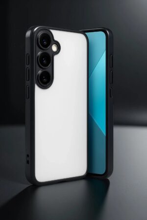 Samsung Galaxy A24 4G Prime Kılıf Lensli Silikon - Açık Mavi-(5796)