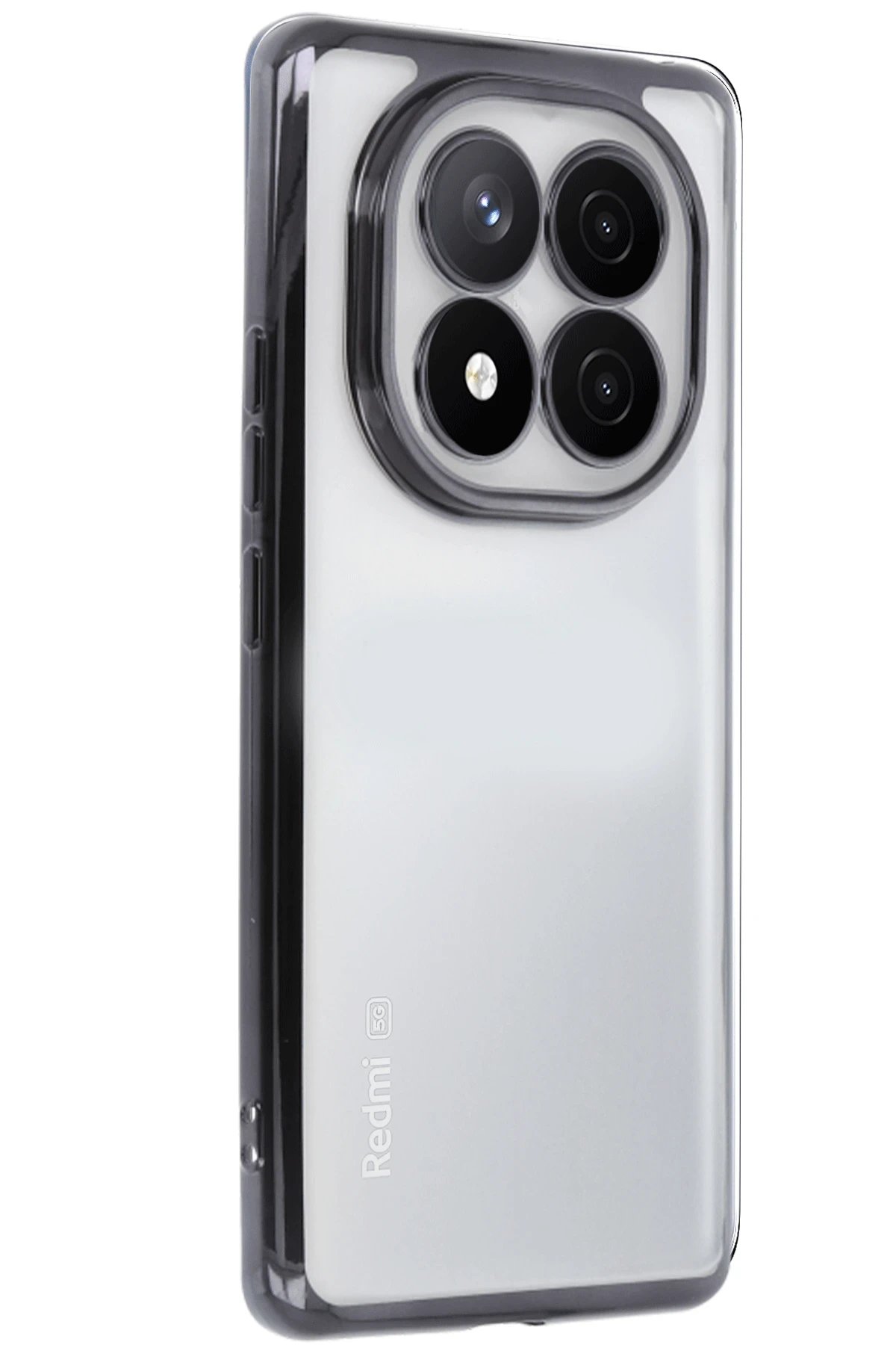 Xiaomi Redmi Note 14 Pro 4G Kılıf Lensli Silikon - Siyah-(5796)