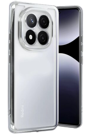 Xiaomi Redmi Note 14 Pro 4G Kılıf Lensli Silikon - Gümüş-(5796)