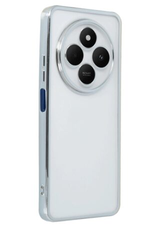 Xiaomi Redmi 14C Kılıf Lensli Silikon - Gümüş-(5796)