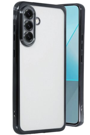 Samsung Galaxy A56 Kılıf Lensli Silikon - Siyah-(5796)