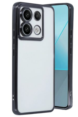 Xiaomi Redmi Note 13 Pro 5G Kılıf Lensli Silikon - Siyah-(5796)