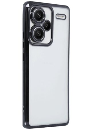 Xiaomi Redmi Note 13 Pro Plus Kılıf Lensli Silikon - Siyah-(5796)