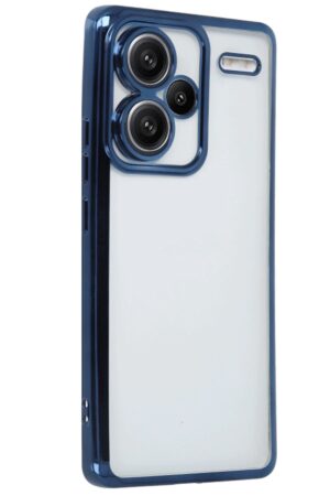 Xiaomi Redmi Note 13 Pro Plus Kılıf Lensli Silikon - Lacivert-(5796)
