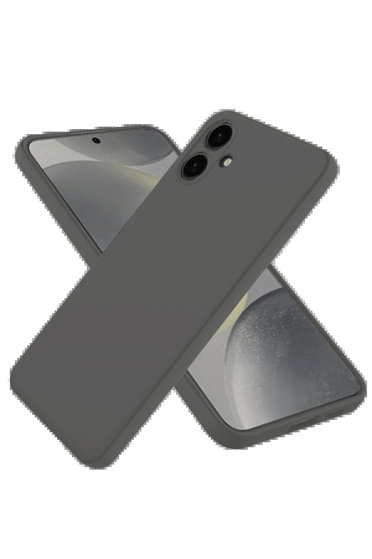 Samsung Galaxy A06 Kılıf First Silikon - Gri-(5796)