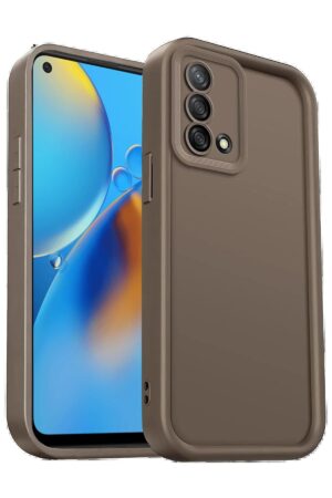 Oppo A74 4G Kılıf Viera Silikon - Kahverengi-(5796)