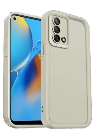 Oppo A74 4G Kılıf Viera Silikon - Krem-(5796)