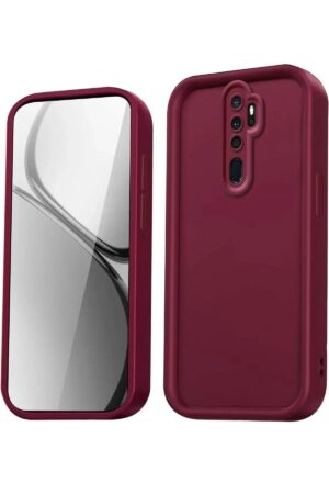 Xiaomi Redmi Note 8 Pro Kılıf Viera Silikon - Bordo-(5796)
