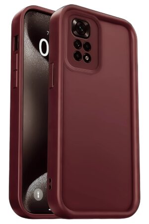 Xiaomi Redmi 10 2022 Kılıf Viera Silikon - Bordo-(5796)