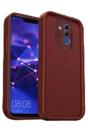 Huawei Mate 20 Lite Kılıf Viera Silikon - Bordo-(5796)