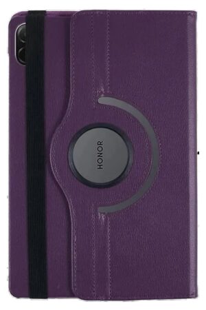 Huawei Honor Pad X8A Kılıf 360 Tablet Deri Kılıf - Mürdüm-(5796)