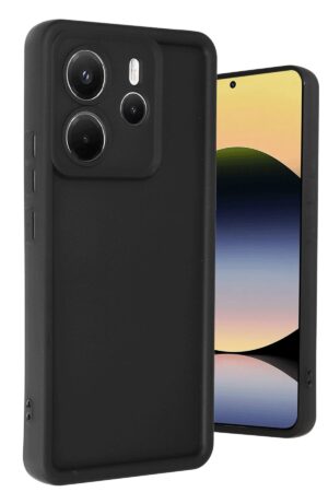 Xiaomi Redmi Note 14 4G Kılıf Viera Silikon - Siyah-(5796)