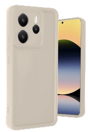 Xiaomi Redmi Note 14 4G Kılıf Viera Silikon - Krem-(5796)