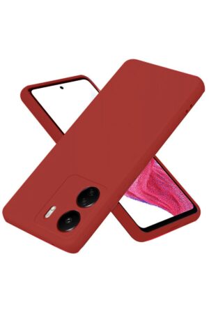 Xiaomi Redmi 13C Kılıf First Silikon - Bordo-(5796)