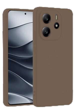 Xiaomi Redmi Note 14 4G Kılıf First Silikon - Kahverengi-(5796)