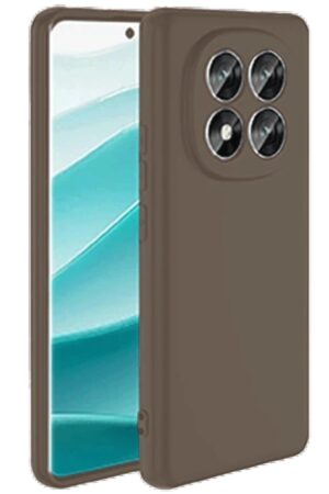 Xiaomi Redmi Note 14 Pro 4G Kılıf First Silikon - Kahverengi-(5796)