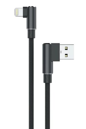 USB to Lightning 3M 2.4A Kablo - Siyah-(5796)