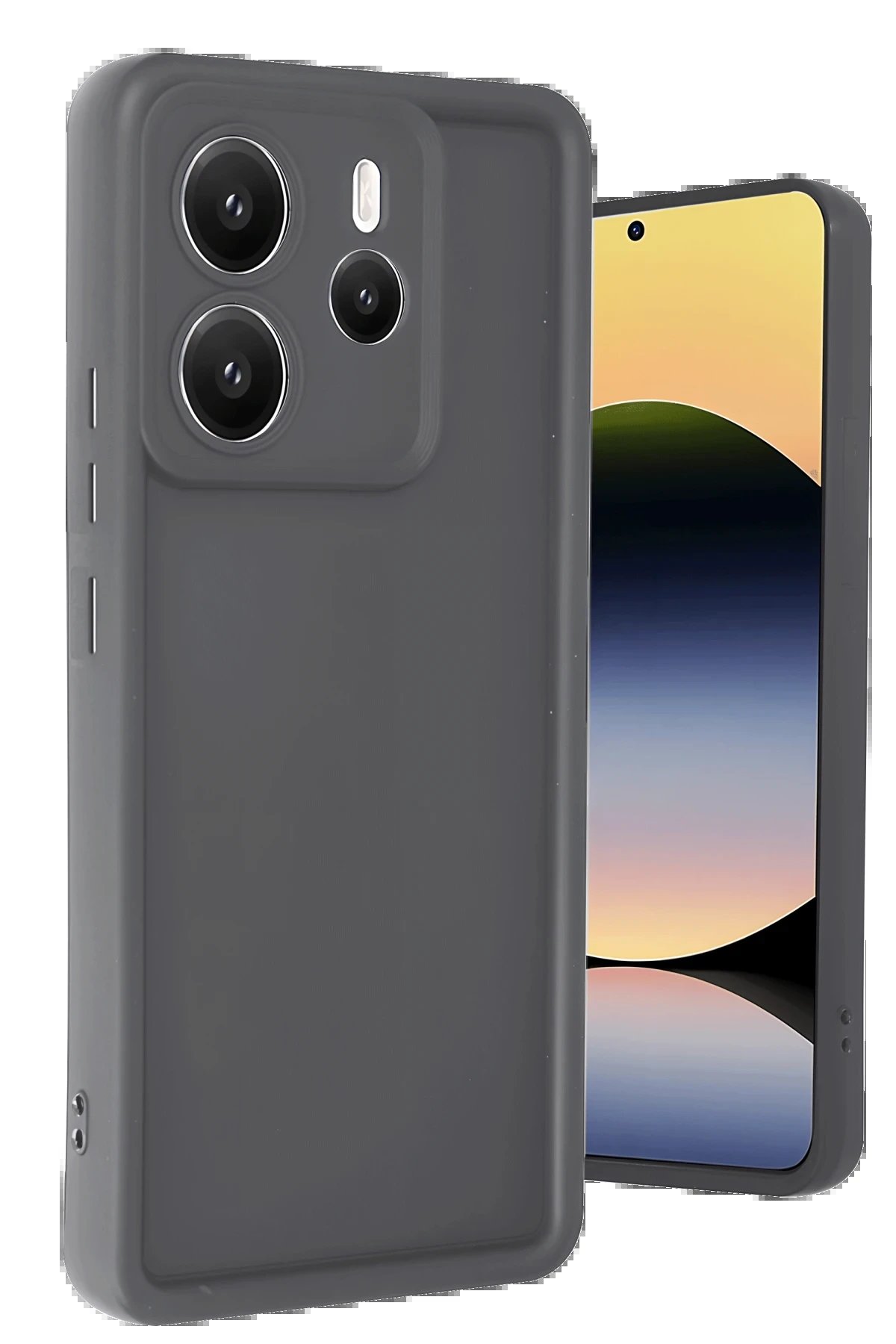 Xiaomi Redmi Note 14 4G Kılıf Viera Silikon - Gri-(5796)