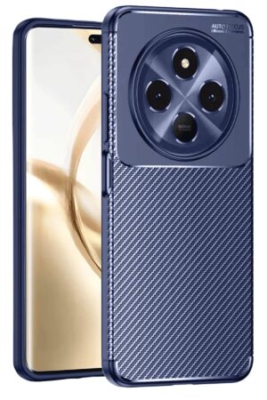 Tecno Spark 30C Kılıf Auto Focus Karbon Kapak - Lacivert-(5796)