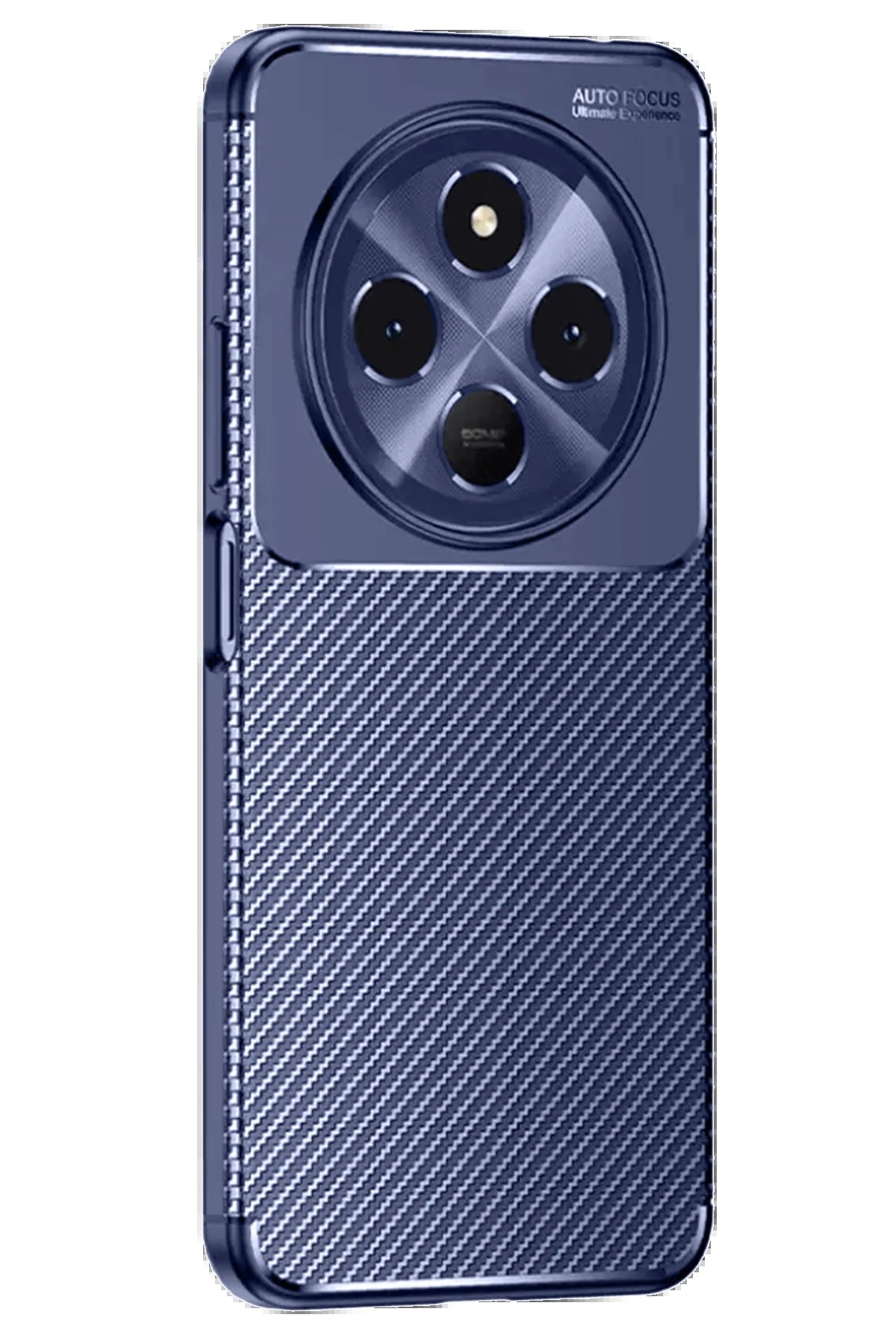 Tecno Spark 30 Kılıf Auto Focus Karbon Kapak - Lacivert-(5796) - Görsel 2