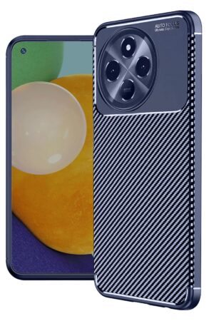 Tecno Spark 30 Pro Kılıf Auto Focus Karbon Kapak - Lacivert-(5796)