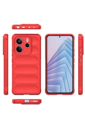 Xiaomi Redmi Note 14 4G Kılıf Optimum Silikon - Kırmızı-(5796)