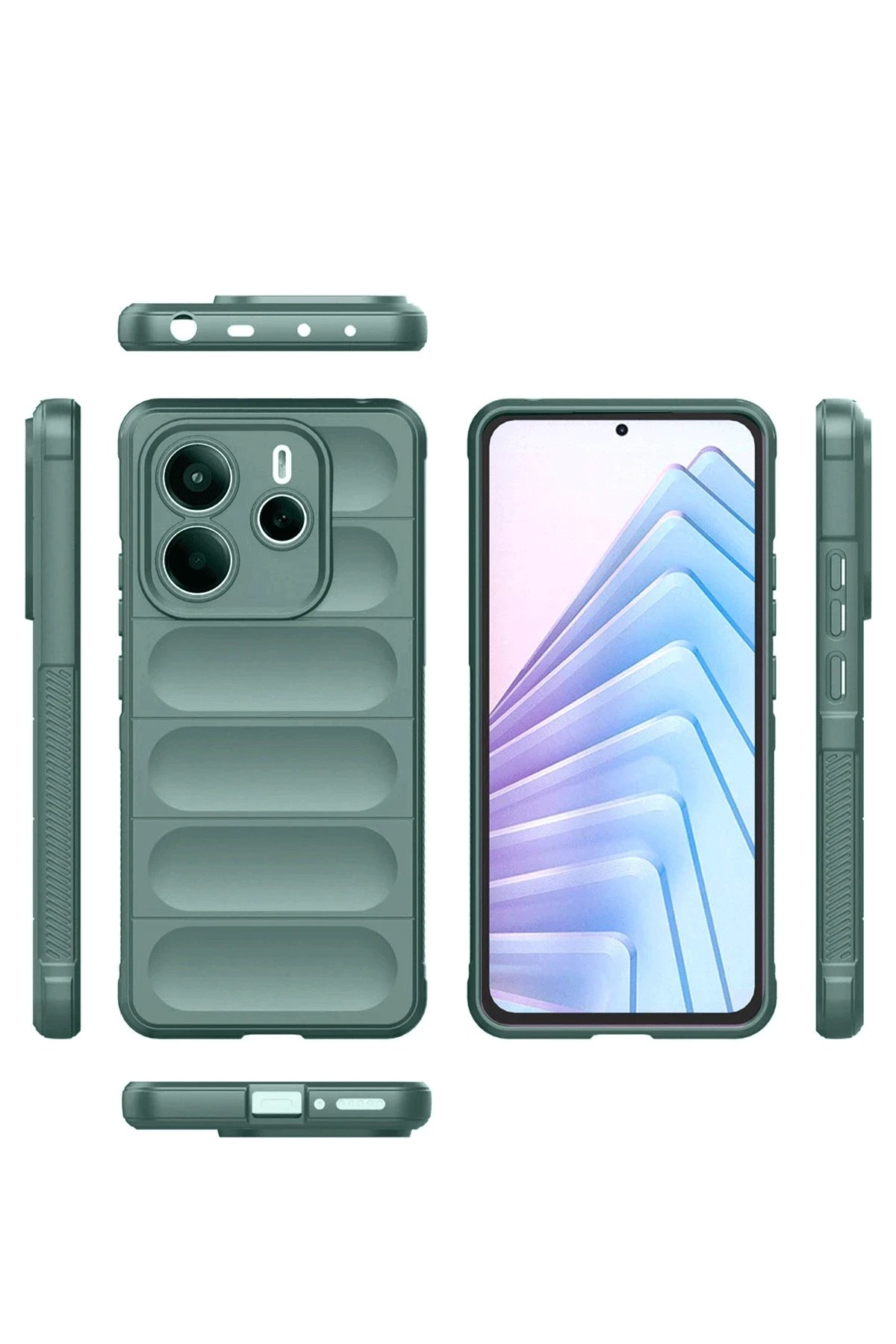 Xiaomi Redmi Note 14 4G Kılıf Optimum Silikon - Lacivert-(5796) - Görsel 2