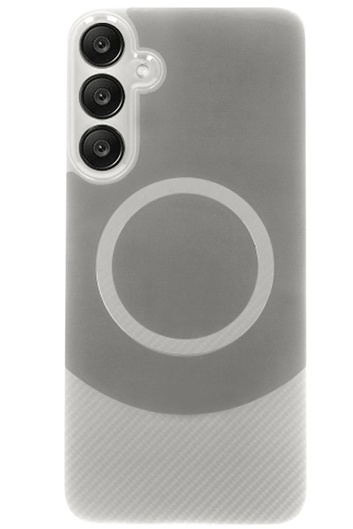 Samsung A26 Kılıf Maya Karbon Kapak - Gri-(5796) - Görsel 2