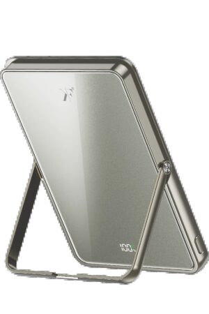 PW580 5.000 mAh 20W Type-C 15W Kablosuz Şarj 3W Saat Şarj ve 5W Kulaklık Şarj Destekli PD Hızlı Şarj Magsafe Powerbank - Titanyum-(5796)