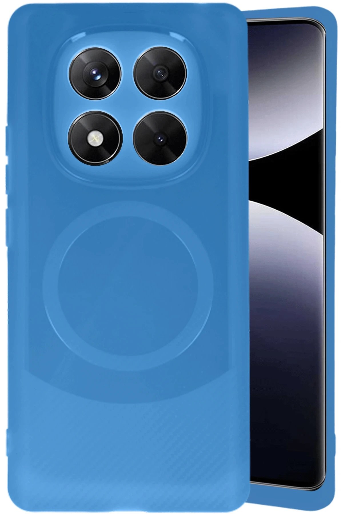 Xiaomi Redmi Note 14 Pro 5G Kılıf Maya Karbon Kapak - Lacivert-(5796) - Görsel 2