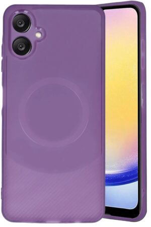 Samsung A06 Kılıf Maya Karbon Kapak - Mürdüm-(5796)