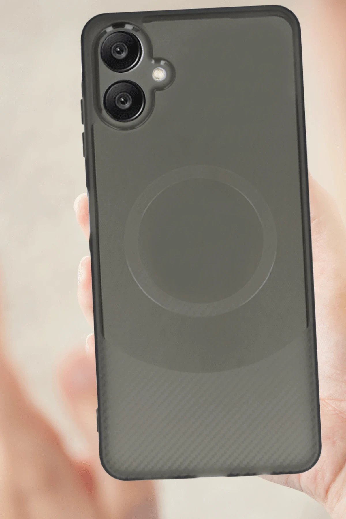 Samsung A06 Kılıf Maya Karbon Kapak - Mürdüm-(5796) - Görsel 3