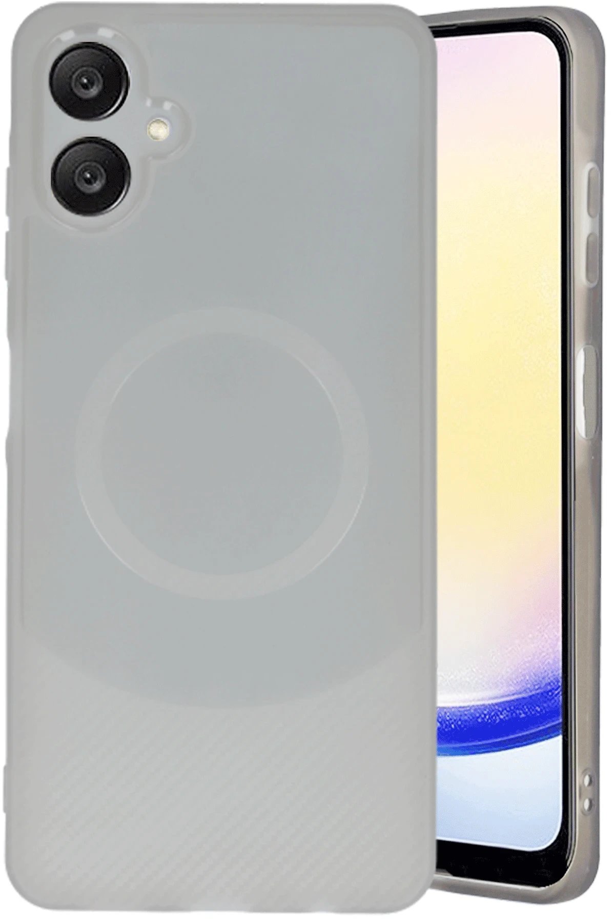 Samsung A06 Kılıf Maya Karbon Kapak - Gri-(5796)