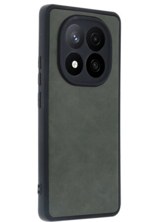 Xiaomi Redmi Note 14 Pro 4G Kılıf Aras Deri Kapak - Koyu Yeşil-(5796)