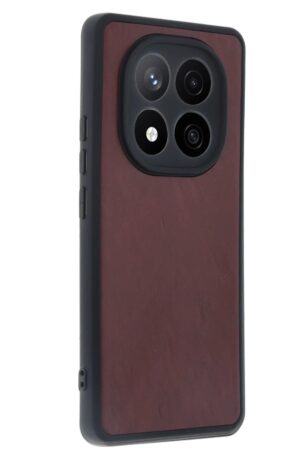 Xiaomi Redmi Note 14 Pro 4G Kılıf Aras Deri Kapak - Bordo-(5796)